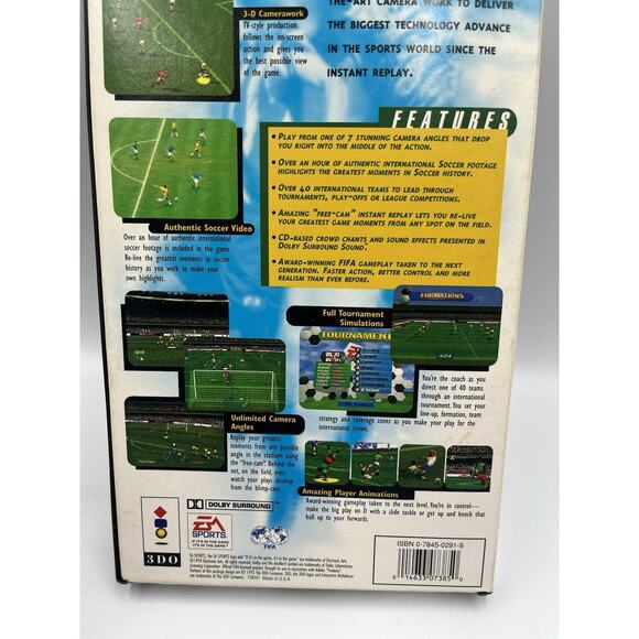 FIFA International Soccer (3DO, 1994) TESTED Complete In Box With Manual - Picture 4 of 13